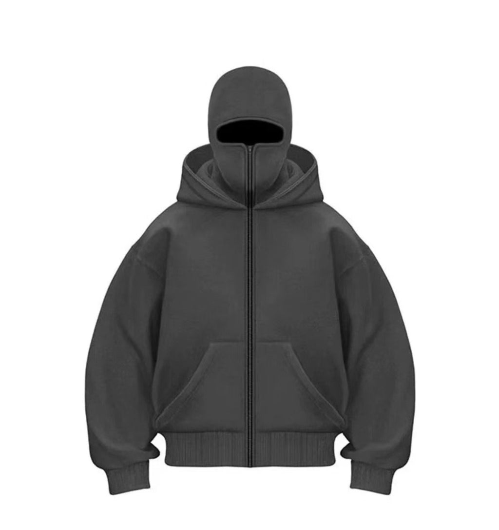 Men's Hooded Zip-Up Baseball Jacket