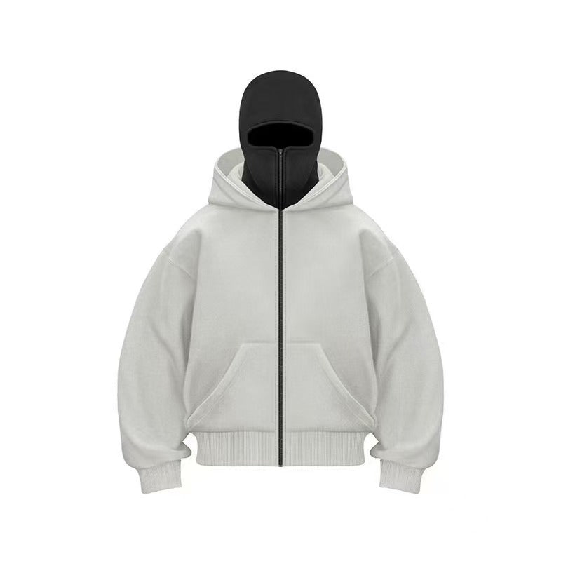Men's Hooded Zip-Up Baseball Jacket